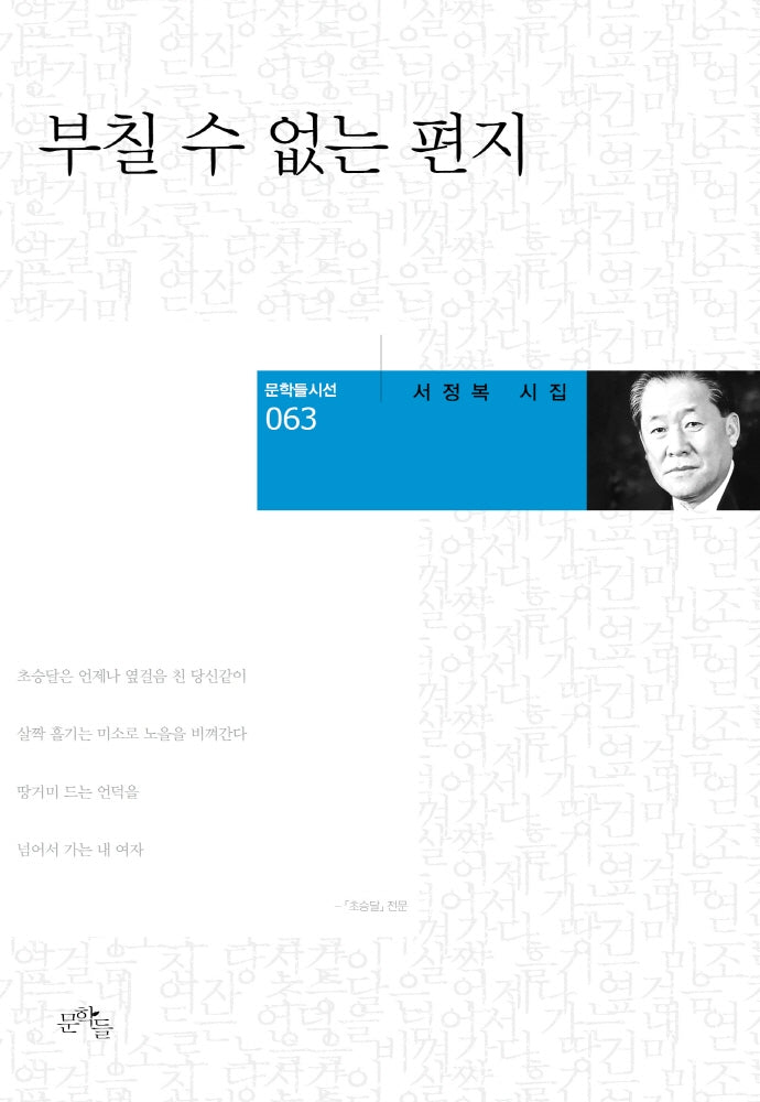 부칠 수 없는 편지(문학들시선 63)(양장본 HardCover)