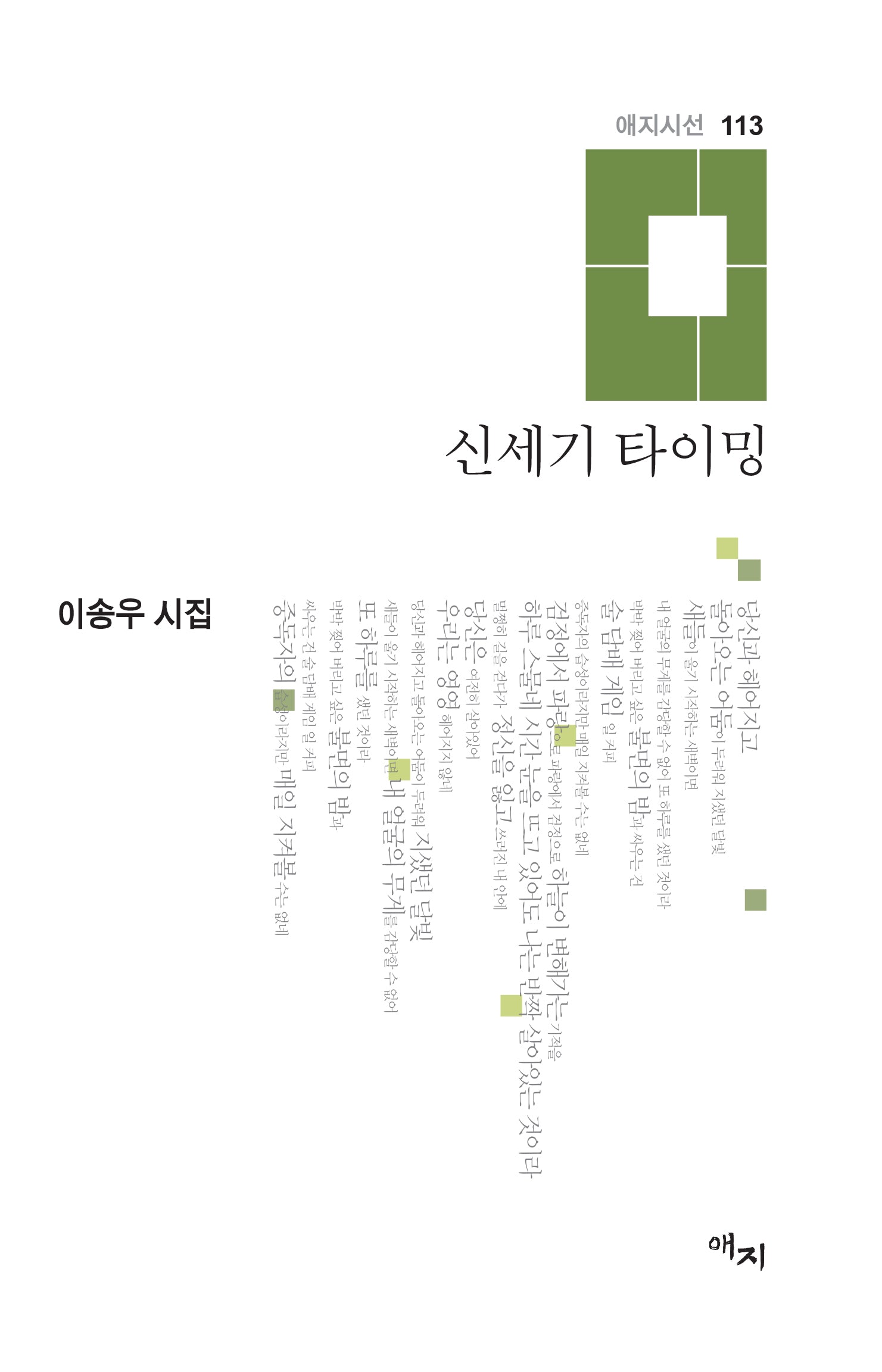 신세기 타이밍(애지시선 113)(양장본 Hardcover)