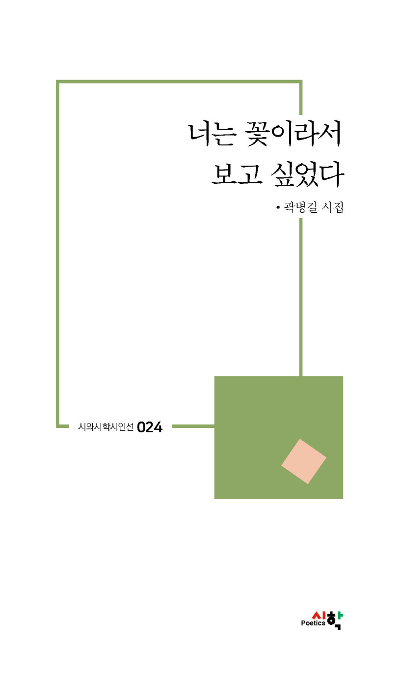 너는 꽃이라서 보고 싶었다(시와시학시인선 24)