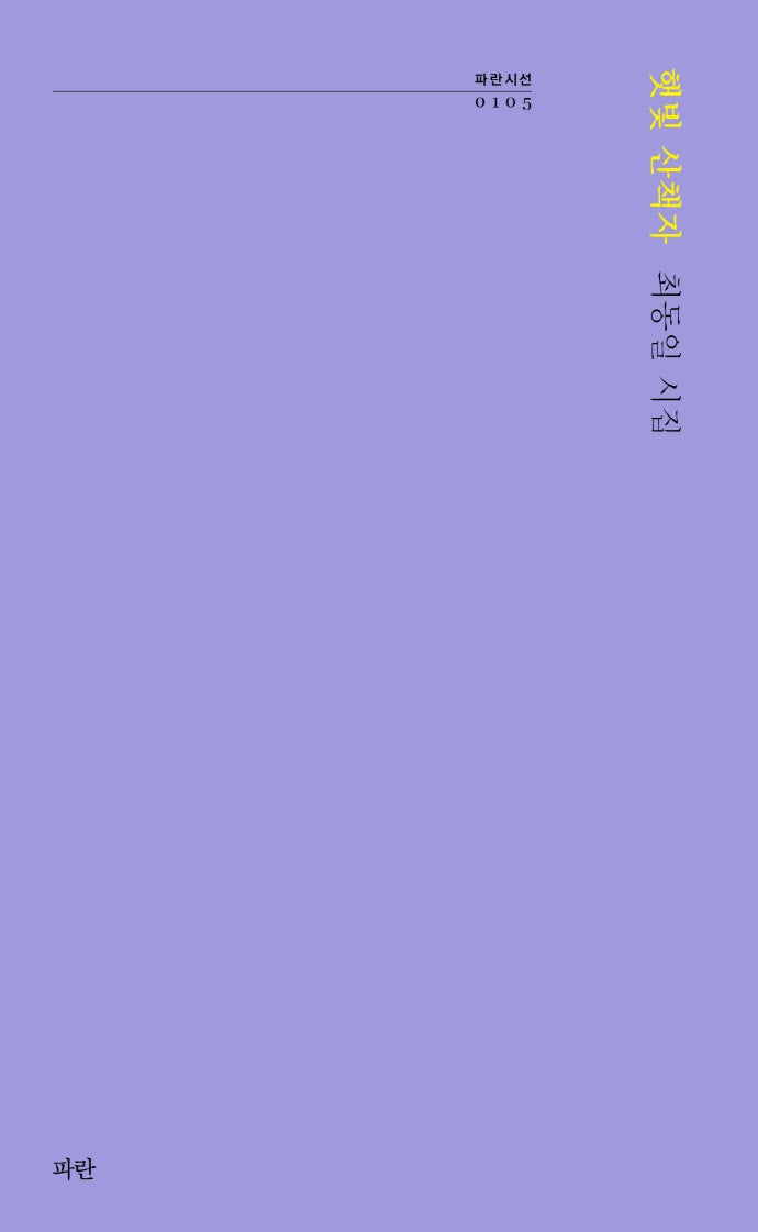 햇빛 산책자(파란시선 105)