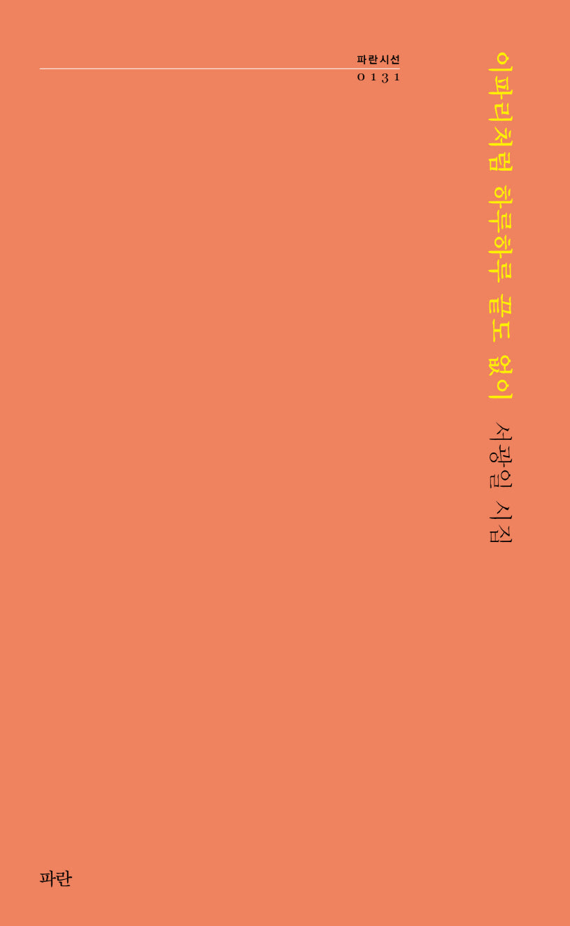 이파리처럼 하루하루 끝도 없이(파란시선 131)