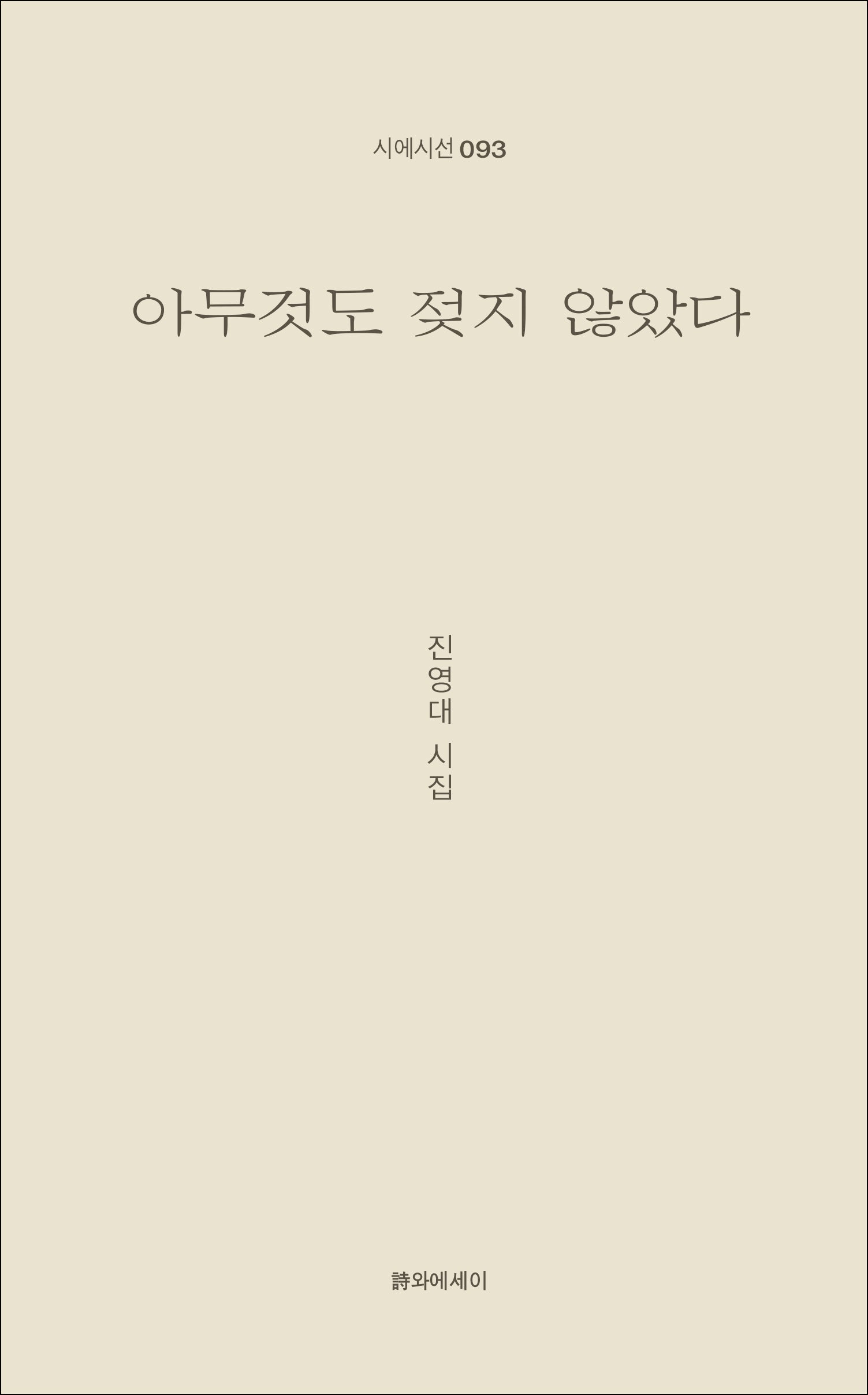 아무것도 젖지 않았다(시에시선 93)