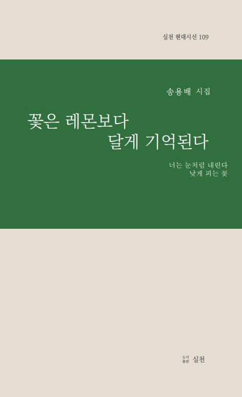 꽃은 레몬보다 달게 기억된다(실천 현대시선 109)(양장본 Hardcover)