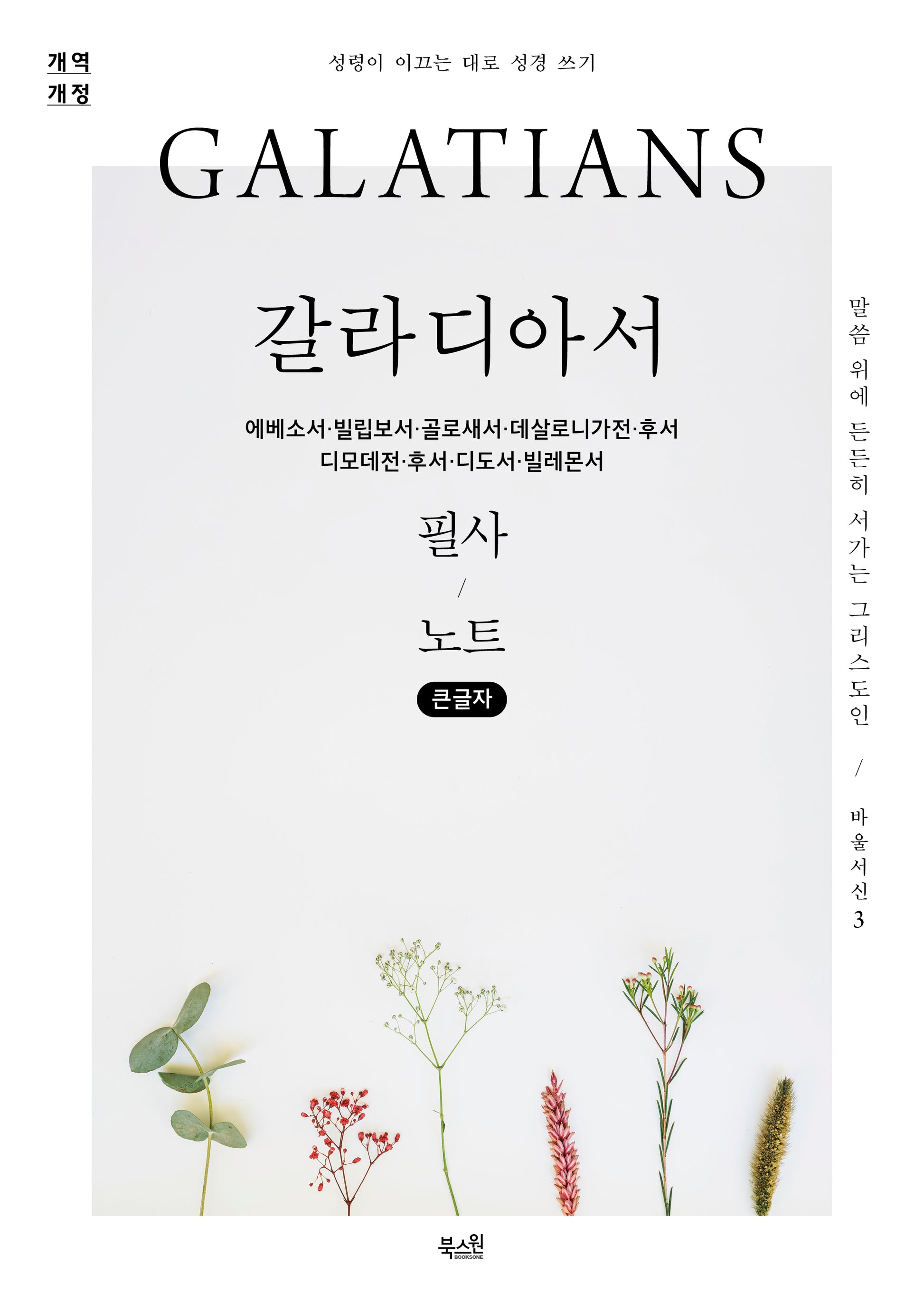 갈라디아서 필사 노트(큰글자책)(개역개정판)(성령이 이끄는 대로 성경 쓰기)