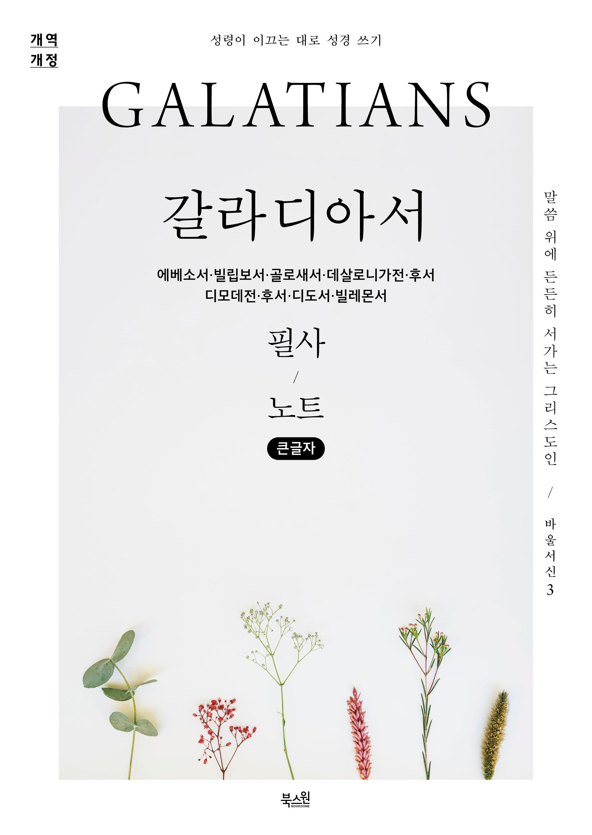 갈라디아서 필사 노트(큰글자책)(개역개정판)(성령이 이끄는 대로 성경 쓰기)
