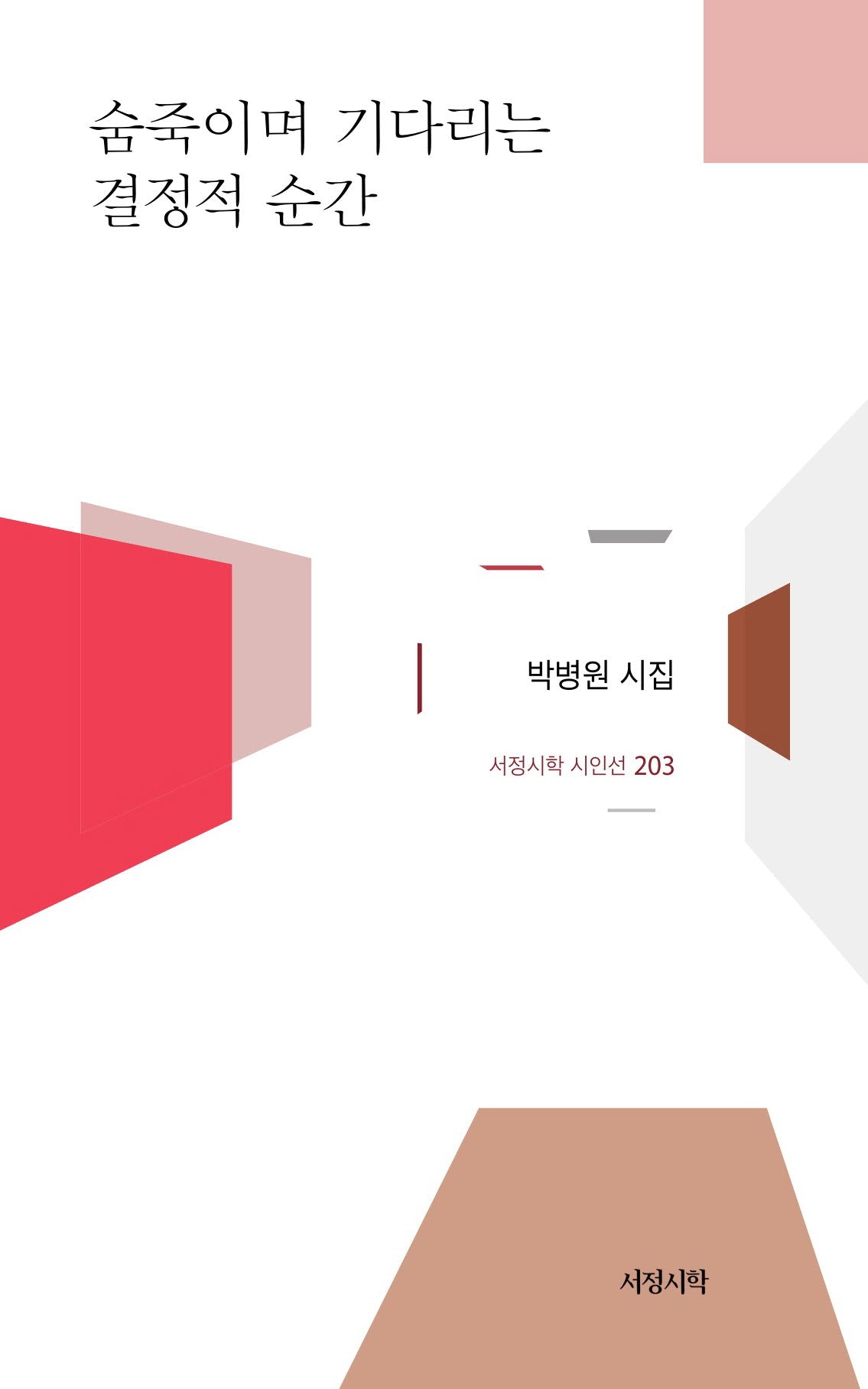 숨죽이며 기다리는 결정적 순간(서정시학 시인선 203)(양장본 Hardcover)