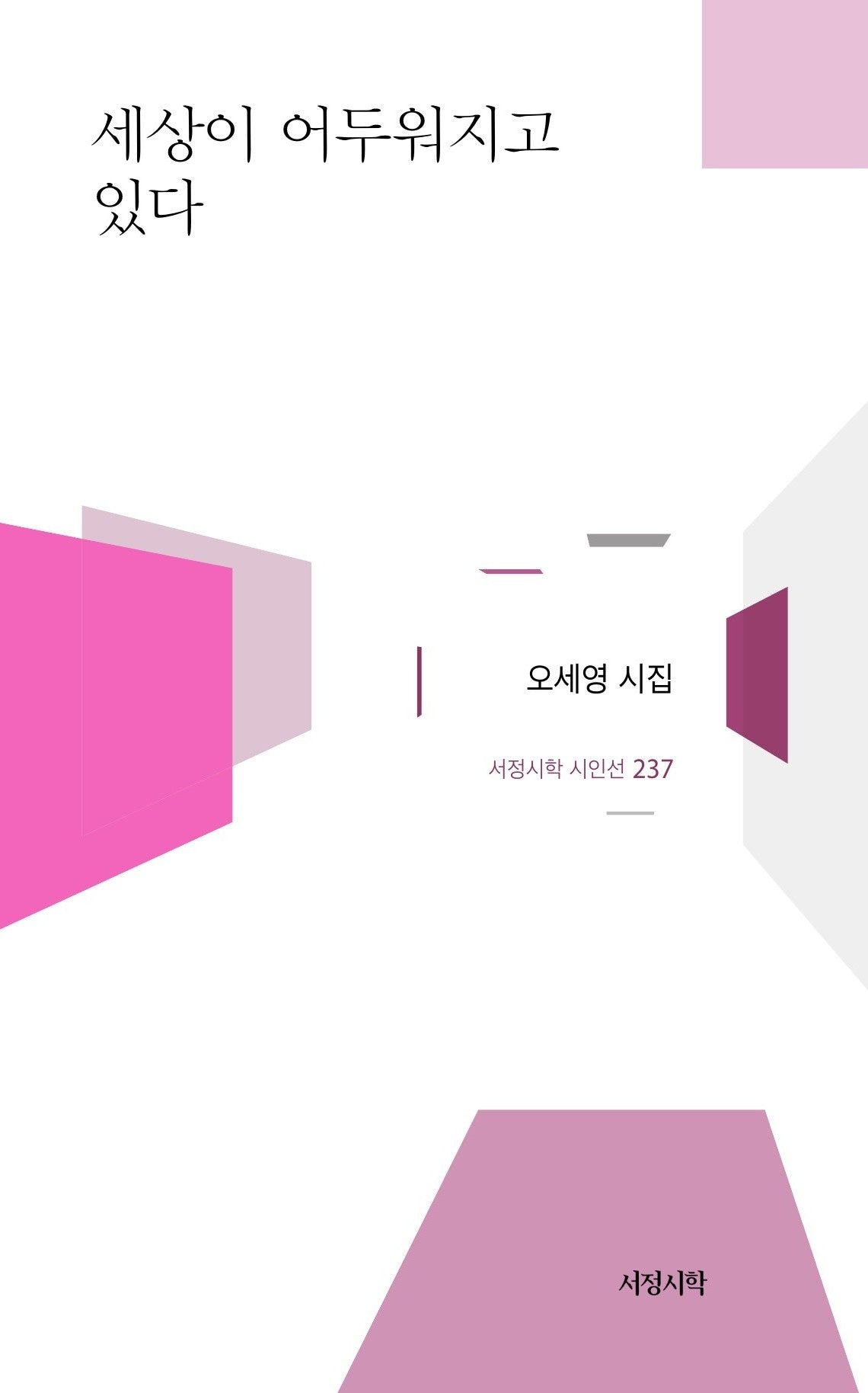 세상이 어두워지고 있다(서정시학 시인선 237)(양장본 Hardcover)