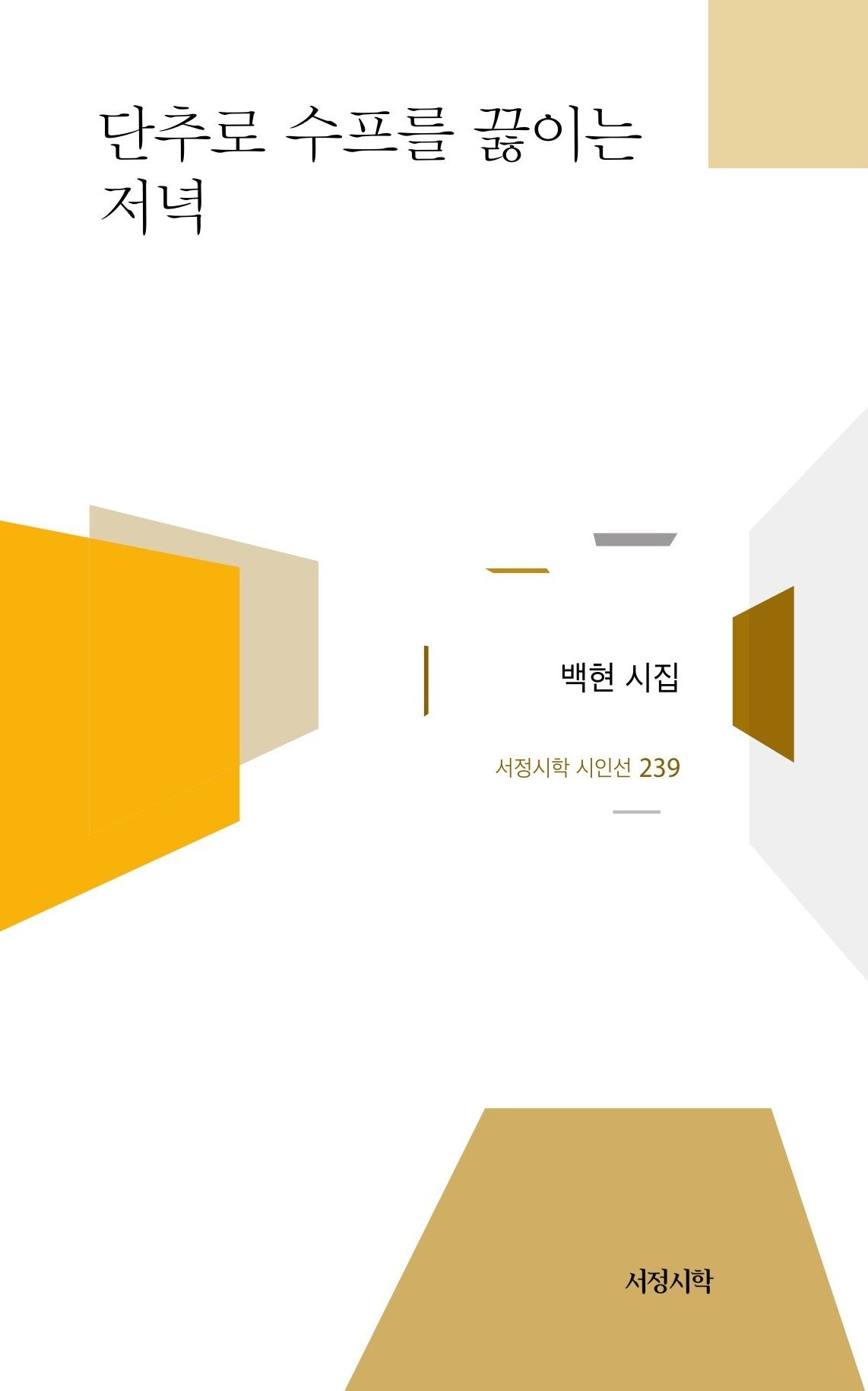 단추로 수프를 끓이는 저녁(서정시학 시인선 239)(양장본 Hardcover)