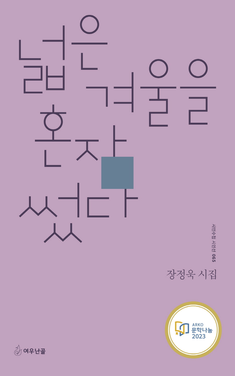 넓은 겨울을 혼자 썼다(시인수첩 시인선 65)