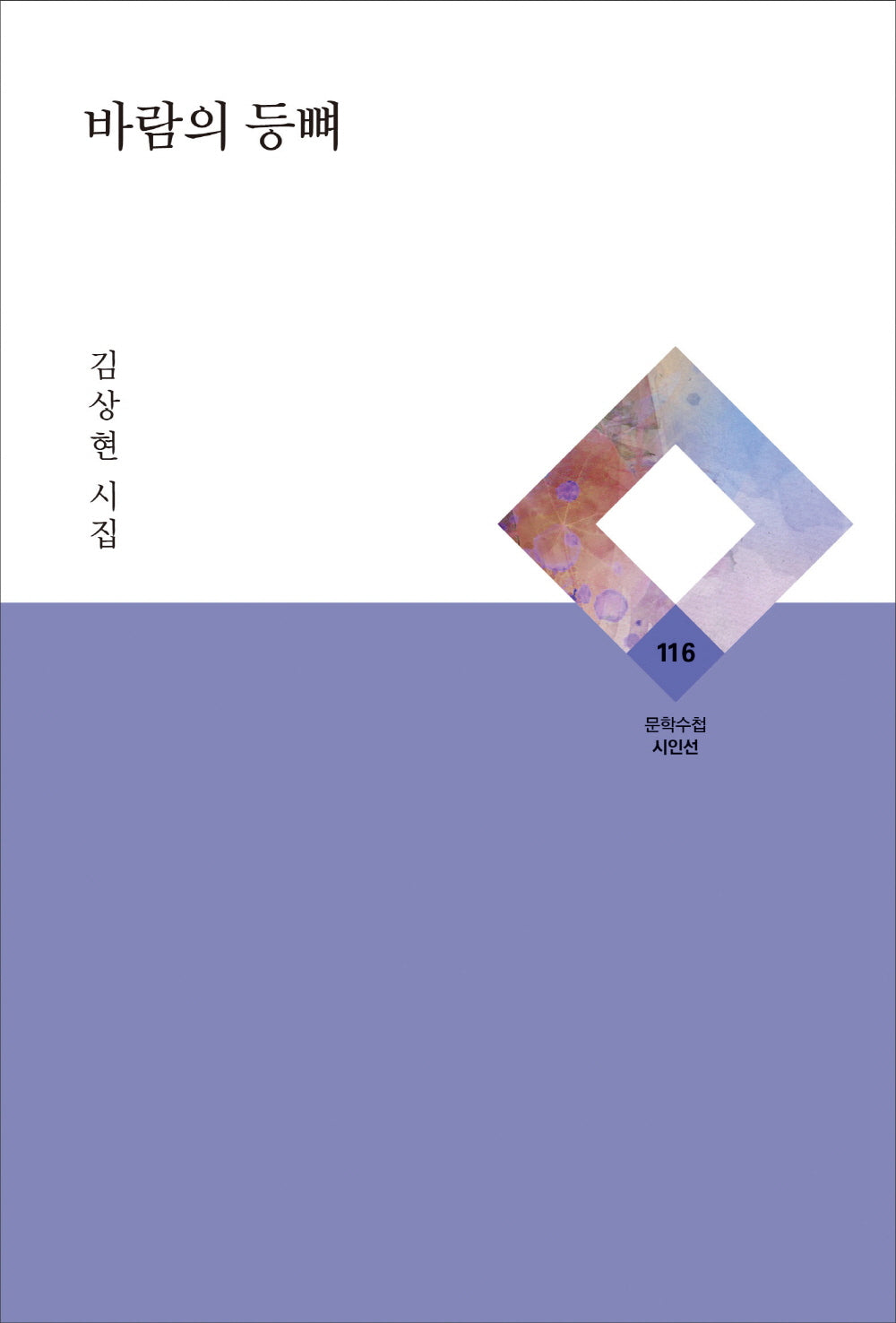바람의 등뼈(문학수첩 시인선 116)(양장본 Hardcover)