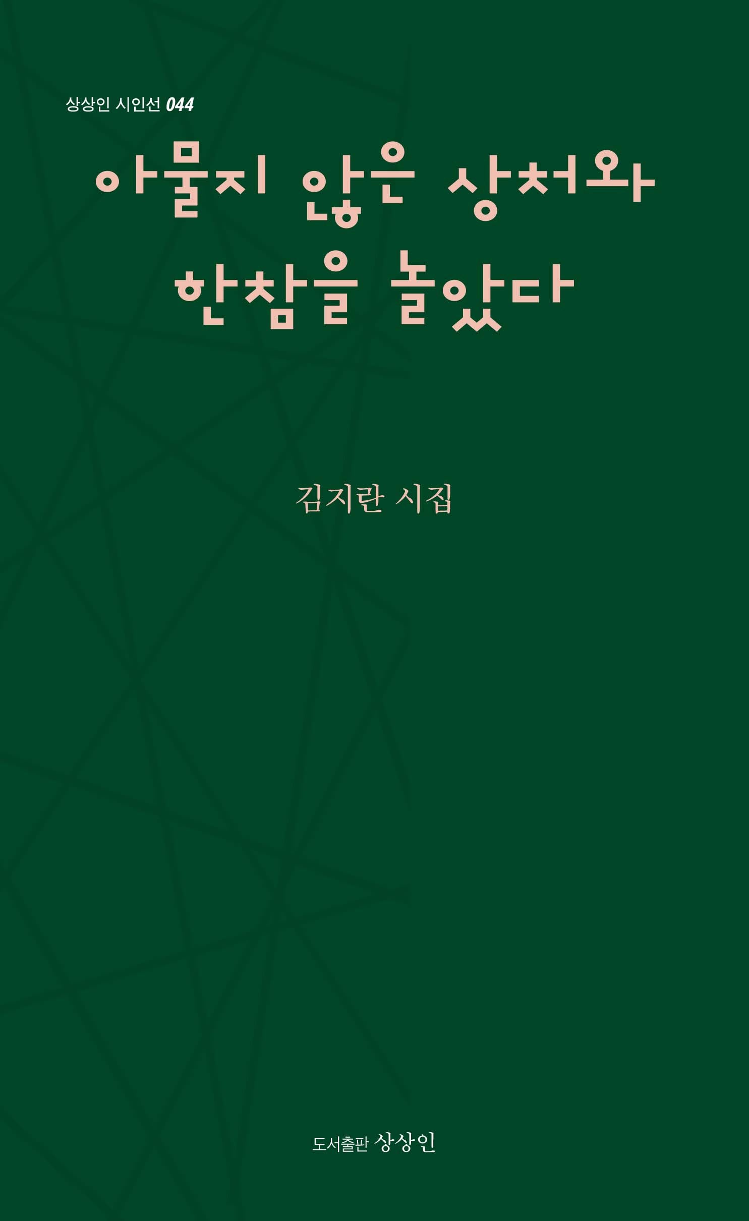 아물지 않은 상처와 한참을 놀았다(상상인 시인선 44)