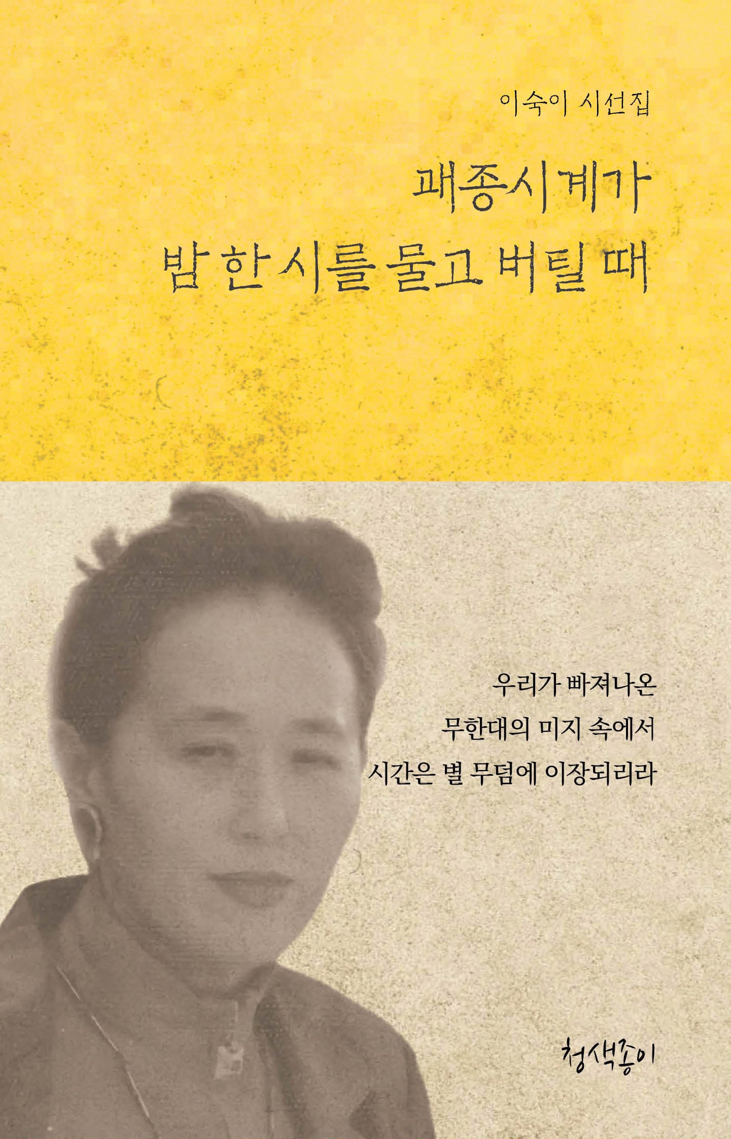 괘종시계가 밤 한 시를 물고 버틸 때(청색지시선집 1)(양장본 Hardcover)