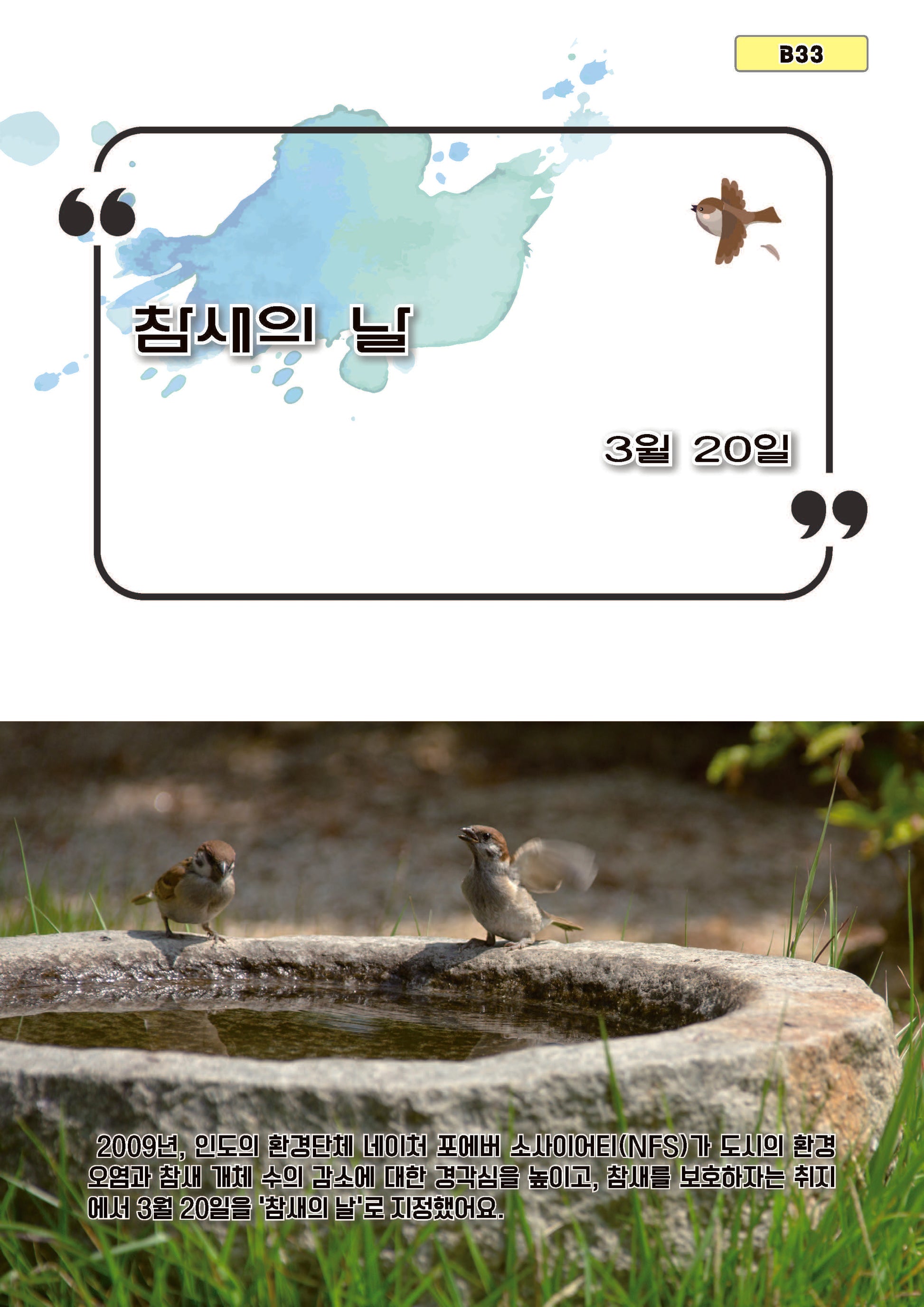 참새의 날(B33)