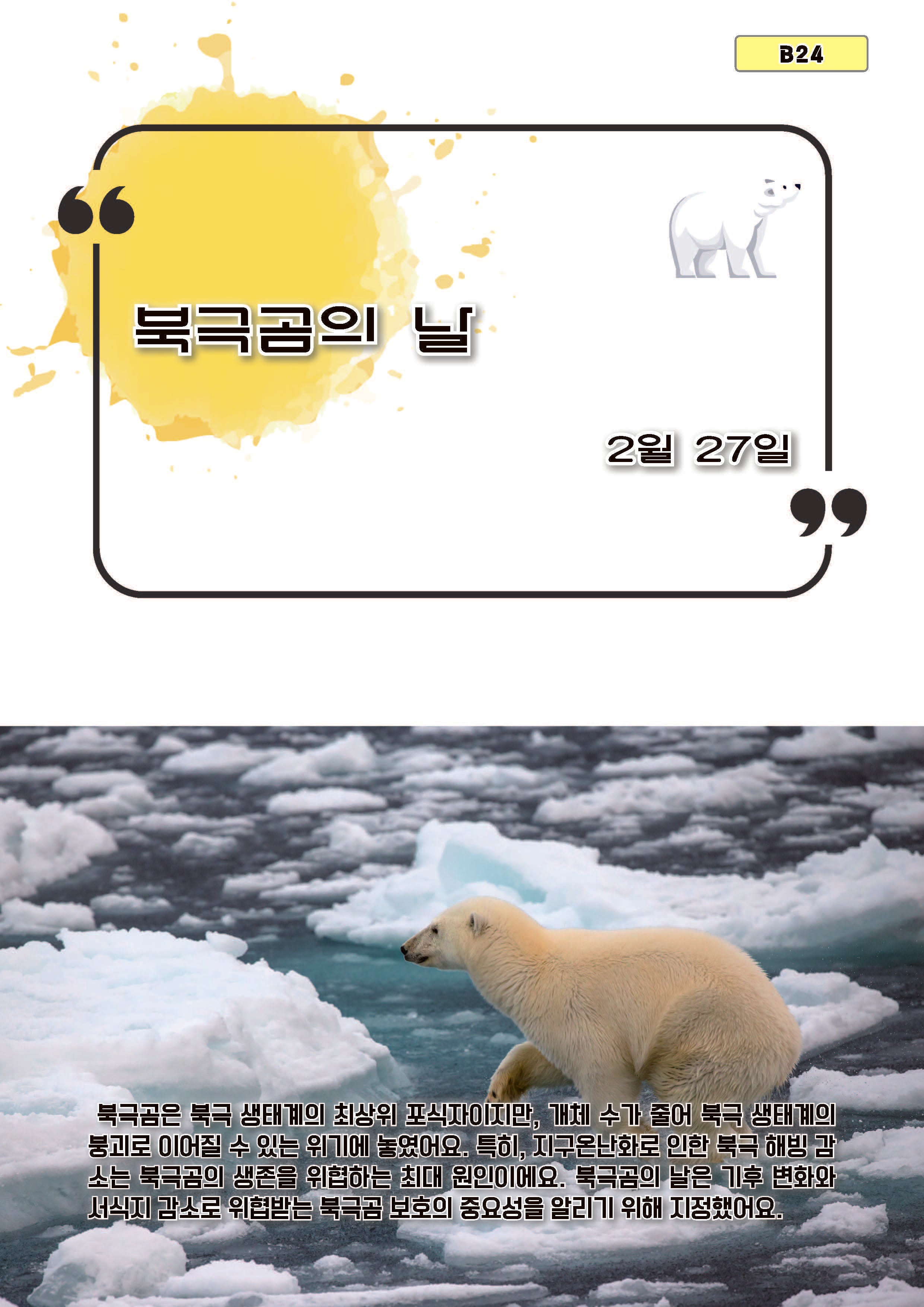 북극곰의 날(B24)