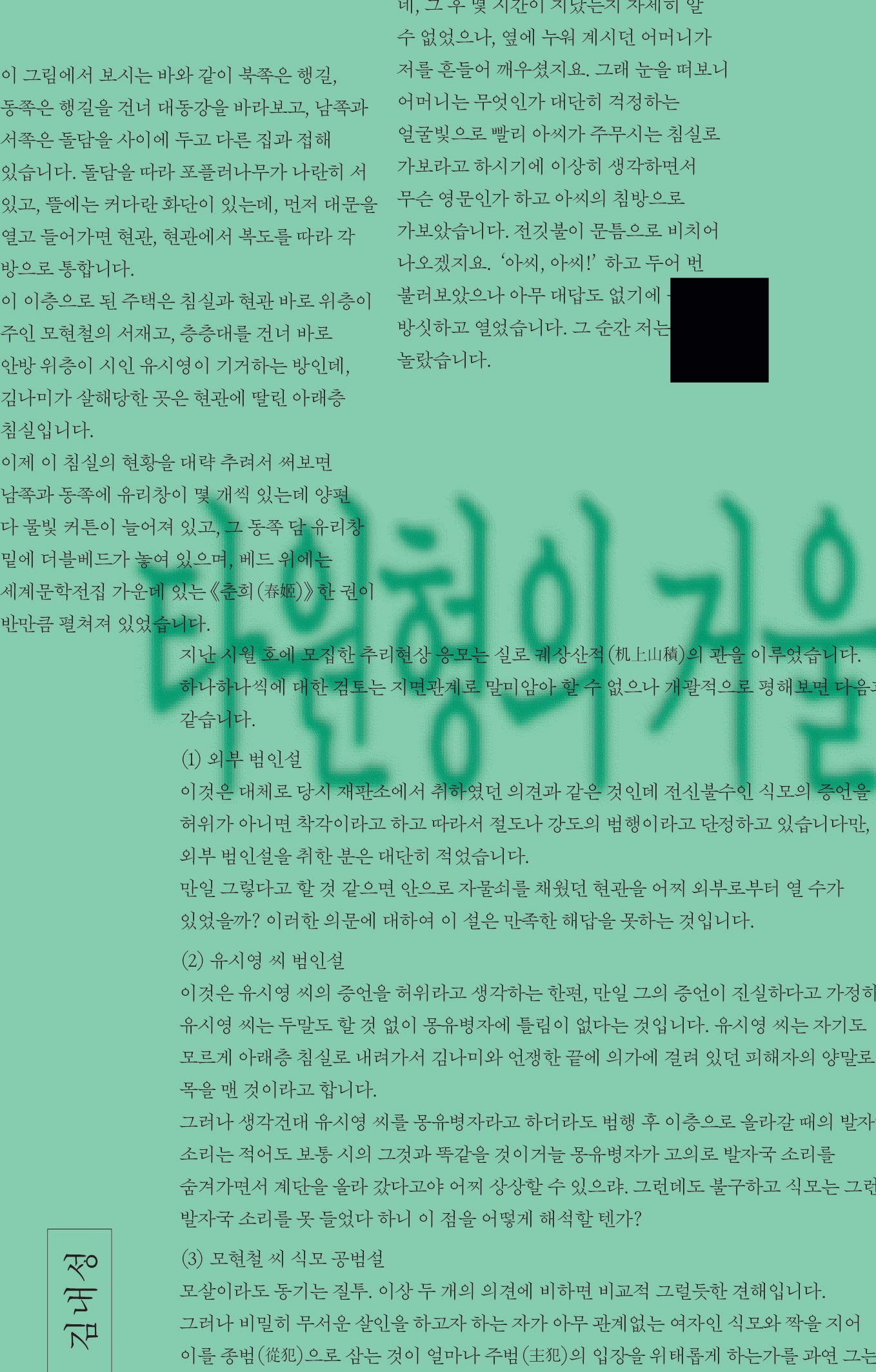 타원형의 거울(비명과 침묵 1)