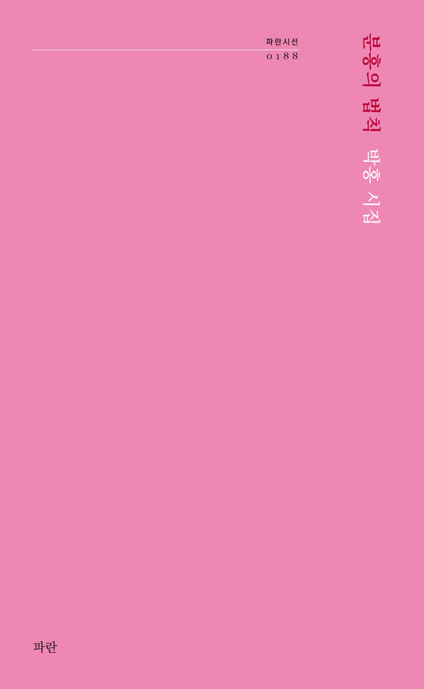 분홍의 법칙(파란시선 188)