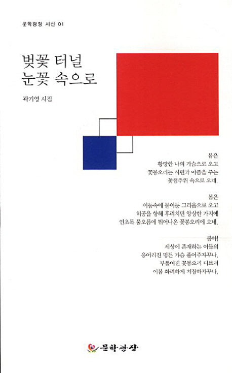 벚꽃 터널 눈꽃 속으로