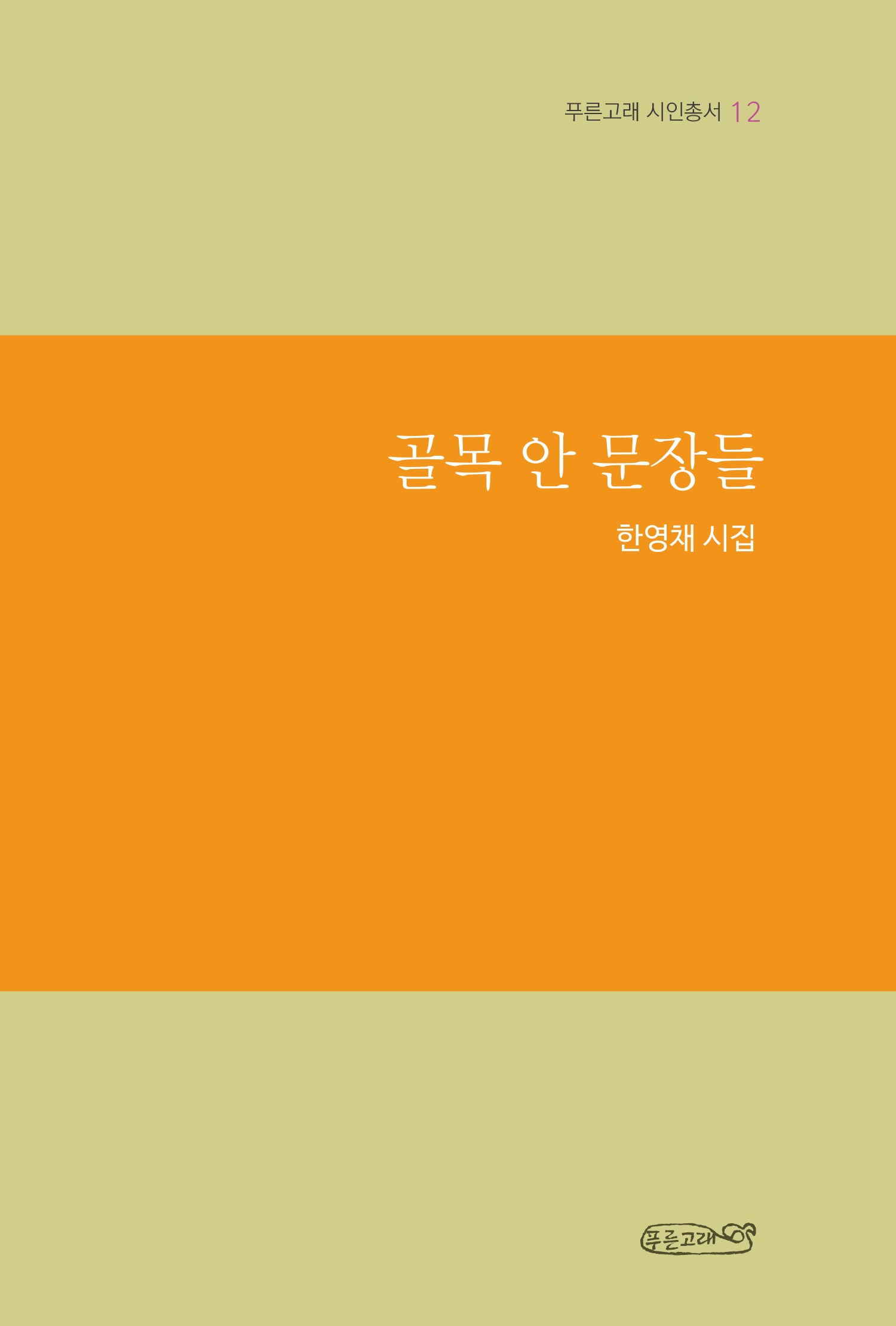 골목 안 문장들(푸른고래 시인총서 12)