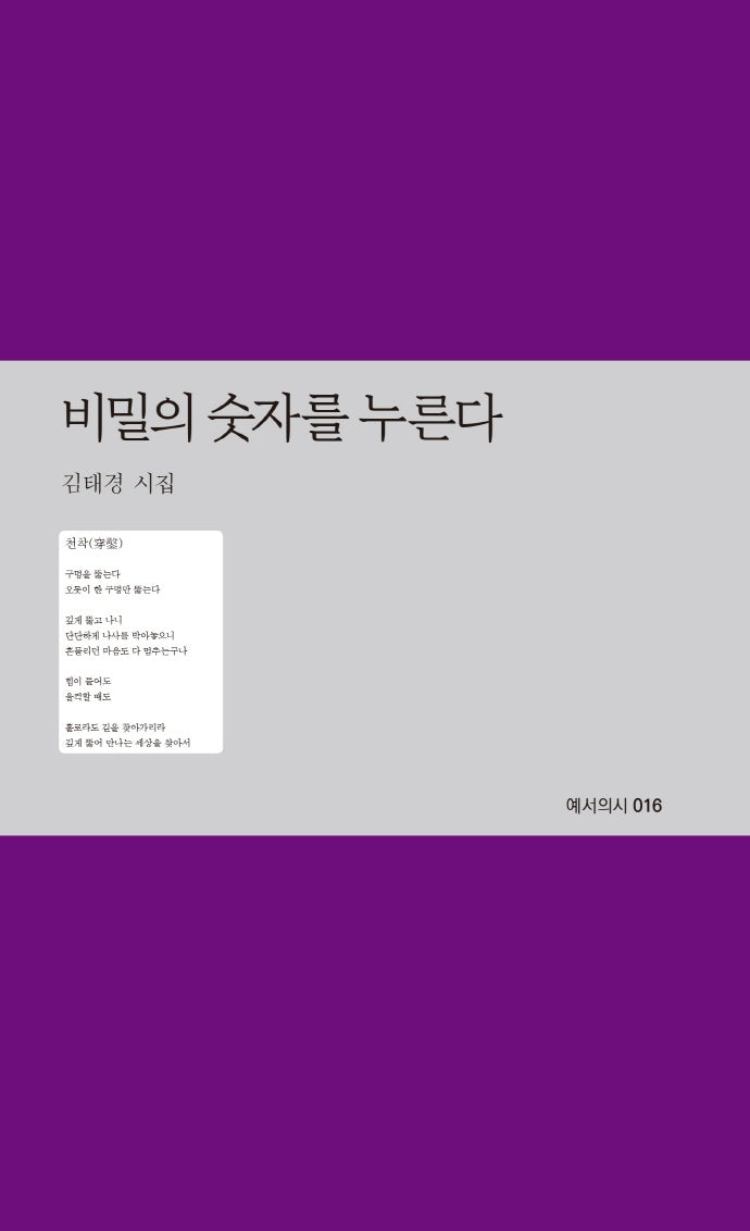 비밀의 숫자를 누른다(예서의시 16)