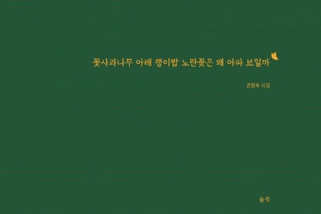 꽃사과나무 아래 괭이밥 노란꽃은 왜 아파 보일까