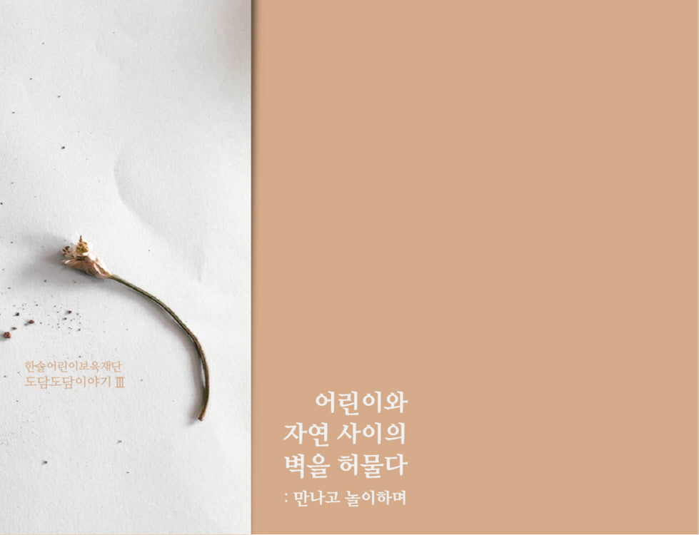 어린이와 자연 사이의 벽을 허물다: 만나고 놀이하며(한솔어린이보육재단 도담도담 이야기 3)