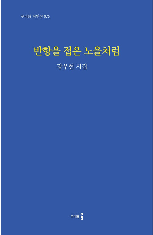 반항을 접은 노을처럼(우리시 시인선 76)