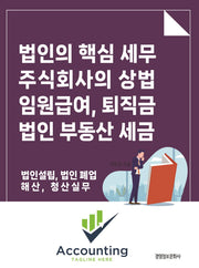법인의 핵심세무, 주식회사의 상법 임원 급여 퇴직금, 법인 부동산 세금