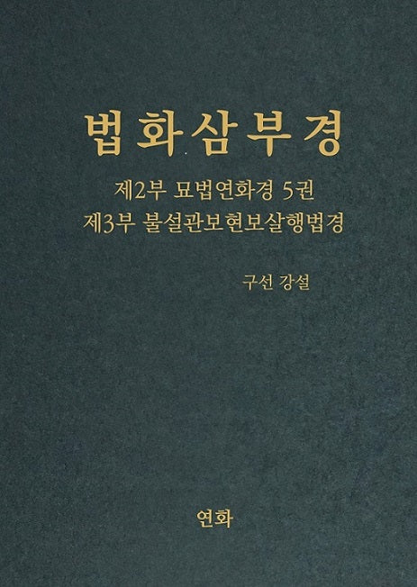 법화삼부경 제2부 묘법연화경 5, 제3부 불설관보현보살행법경