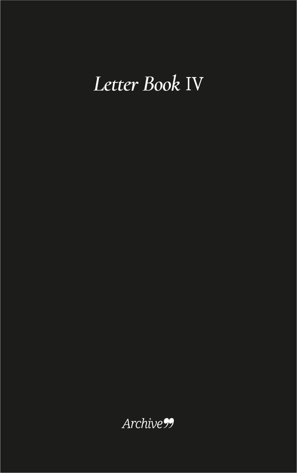 익명의 편지집  letter book Ⅳ