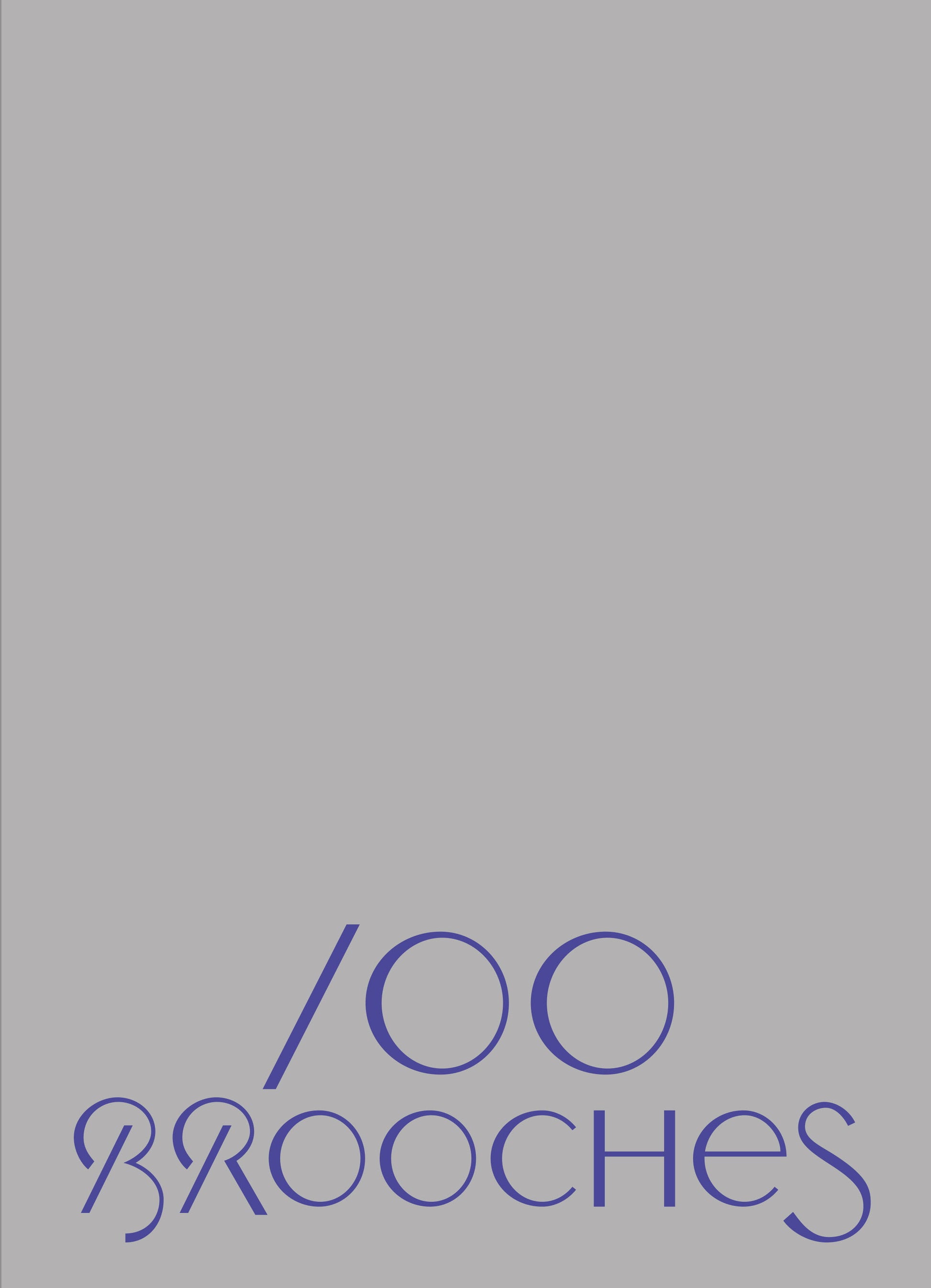 100개의 브로치