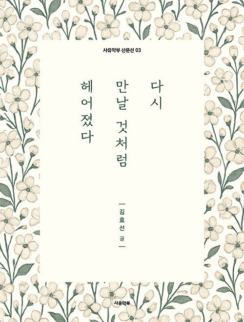 다시 만날 것처럼 헤어졌다(사유악부 산문선 3)(반양장)