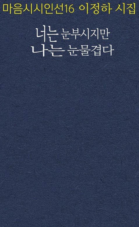 너는 눈부시지만 나는 눈물겹다(마음시시인선 16)