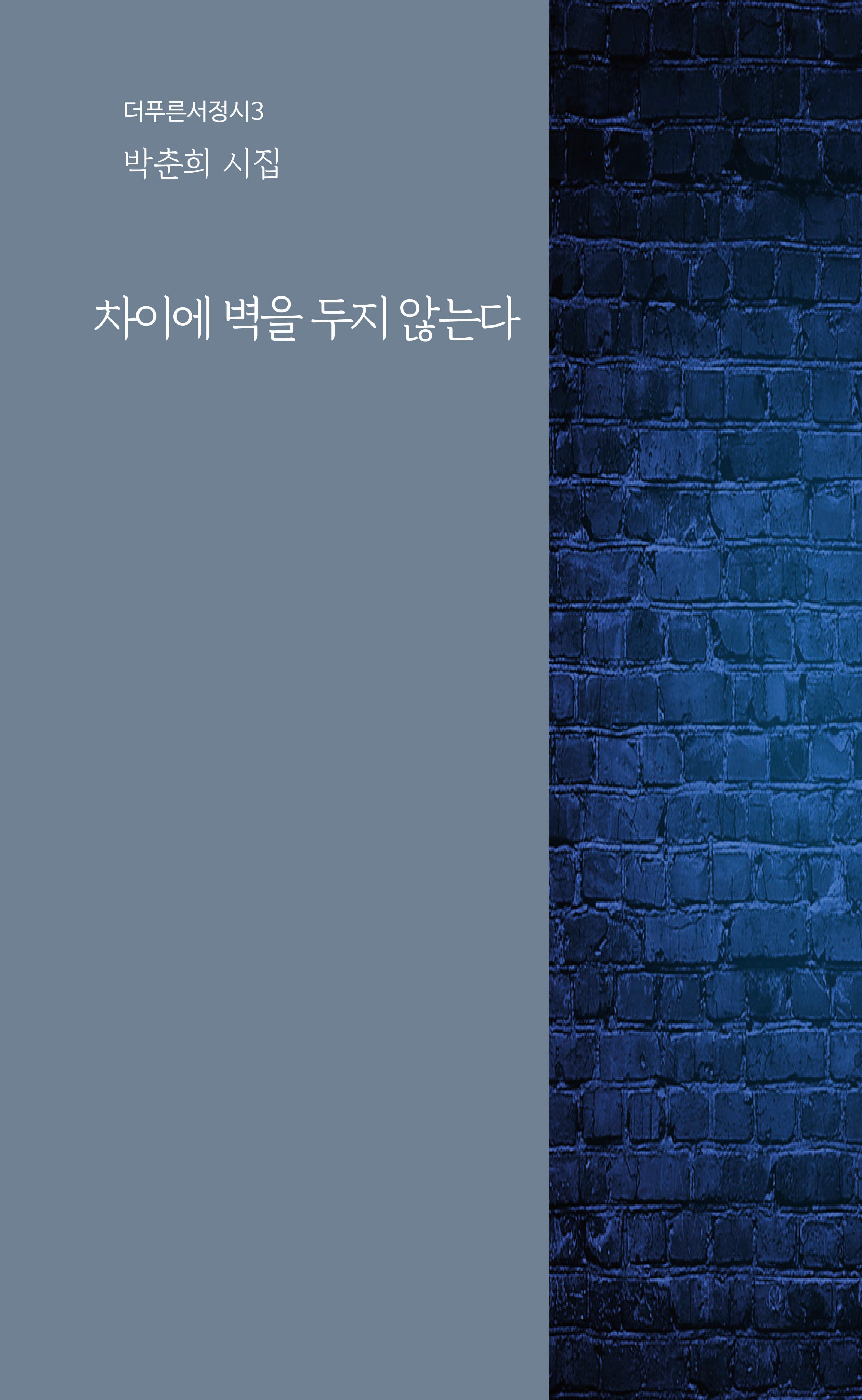 차이에 벽을 두지 않는다(더푸른서정시 3)