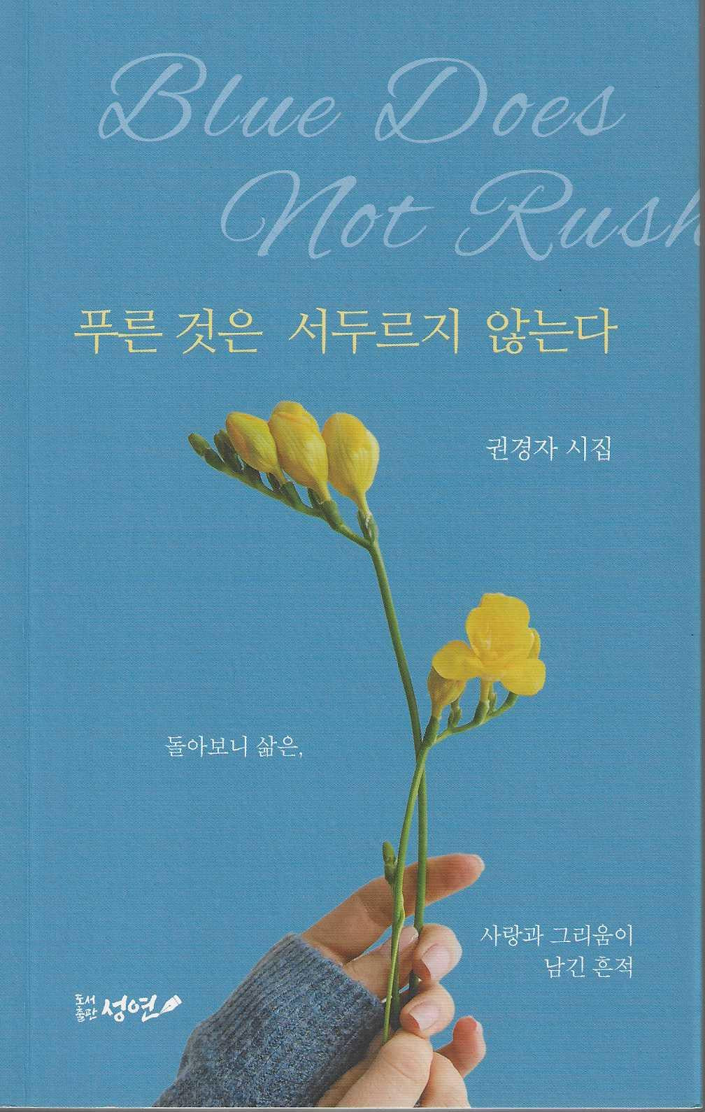 푸른 것은 서두르지 않는다(성연시인선 35)