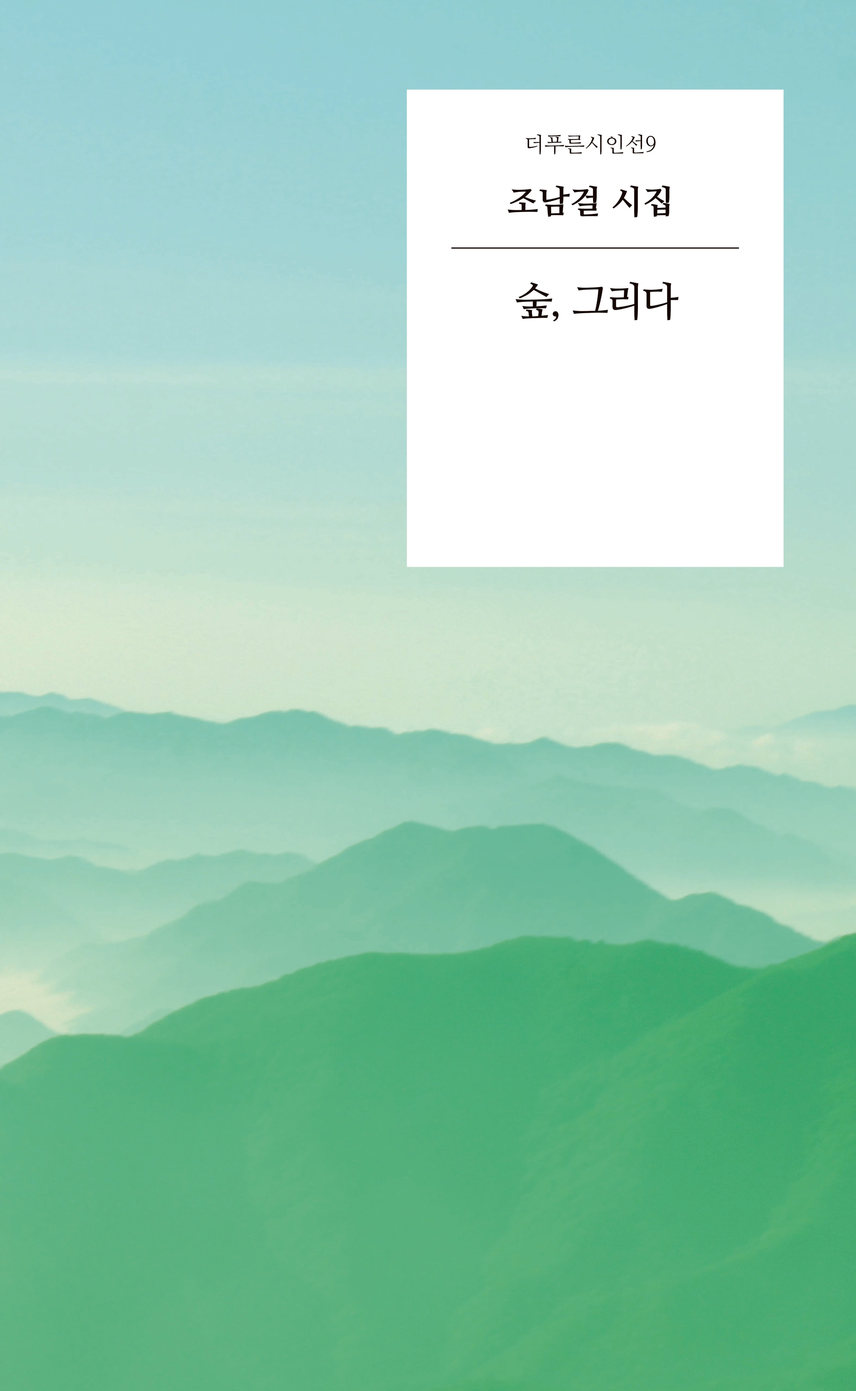 숲, 그리다(더푸른시인선 9)