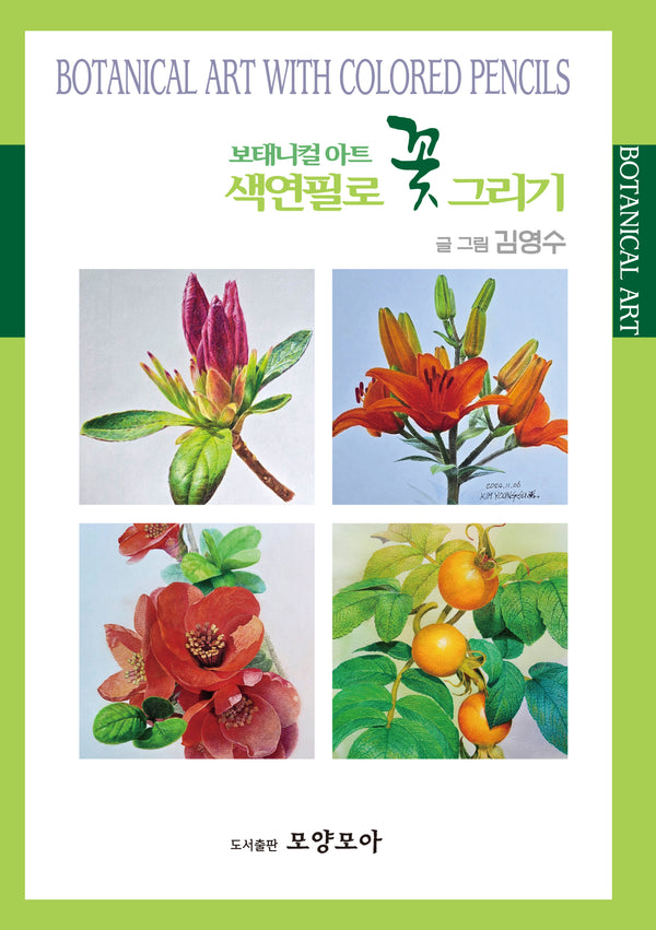 보태니컬 아트 색연필로 꽃 그리기